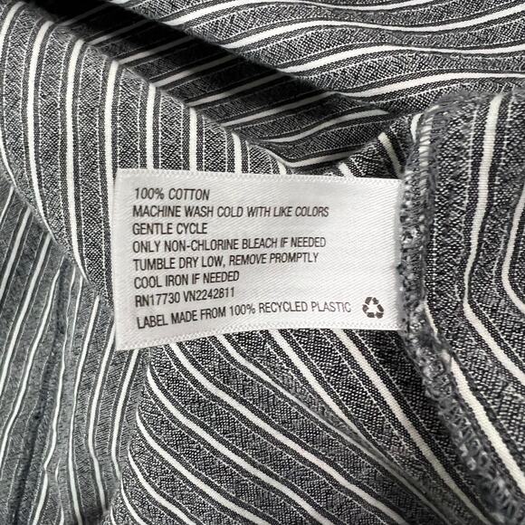 Universal Thread Gray and White Striped Dress Size Medium - Picture 5 of 7